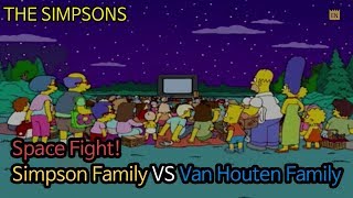 Space Fight Simpson Family VS Van Houten Family [upl. by Janeta]