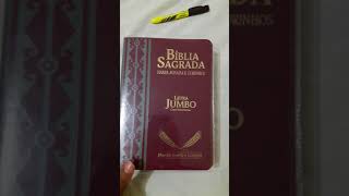 Biblia Sagrada Letra Jumbo a maior letra do mercado [upl. by Eahcim756]