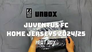 Unboxing Juventus home kit 202425 authentic player version [upl. by Anis577]