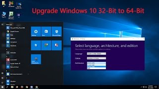 How to Upgrade Windows 10 32Bit to 64Bit Free [upl. by Barret797]