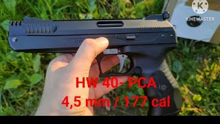 HW40 Beeman P3 PCA air pistol presentation and shooting [upl. by Atled945]