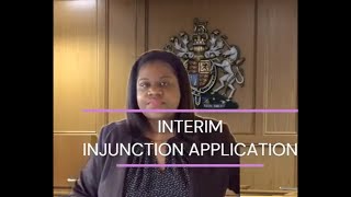 HOW TO APPLY FOR AN INTERIM INJUNCTION I CIVIL ADVOCACY [upl. by Chi]