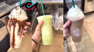 Making Starbucks Drinks  Starbucks Drinks Recipes  Tik Tok Compilation [upl. by Azeria]