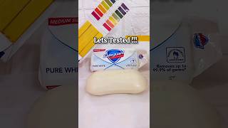 Shocking🤯 safeguard soap ph test shorts safeguardsoapbodycarebeautybathing soaptest phtest [upl. by Soalokcin764]