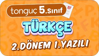 5Sınıf Türkçe 2Dönem 1Yazılıya Hazırlık 📑 2024 [upl. by Sucirdor671]