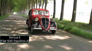 Simca 5  Fiat 500 Topolino A  a Small FrancoItalian Passenger Car [upl. by Bounds566]