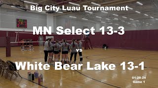 Big City Luau day 2  MN Select 133 vs White Bear 131 W [upl. by Gasper]