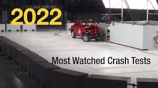 Most watched IIHS crash tests in 2022 [upl. by Ney]