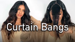 How to blow dry curtain bangs [upl. by Humfried780]