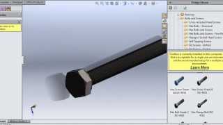 2 SolidWorks Advanced Creating amp Saving parts out of ToolBox [upl. by Cestar]