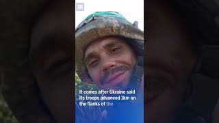 Exhausted Russian soldier surrenders to Ukrainian troops near Bakhmut [upl. by Aiuqes]