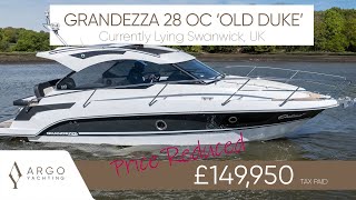 2022 Grandezza 28 OC Yacht Tour  Old Duke  Motor Boat Made for Easy Living  For Sale in UK [upl. by Matthaus909]