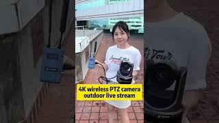 4K Wireless Professional PTZ Camera 20X zoom Ai tracking builtin 9450mAh Lithum battery [upl. by Goldston]