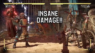 MOST INSANE SHAO KAHN COMBOS [upl. by Akeirahs518]