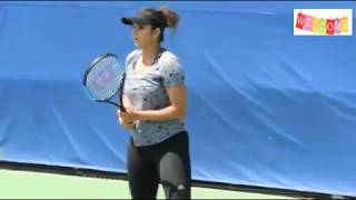 Sania Mirza Perfect In Tennis In Slow Motion [upl. by Newfeld]