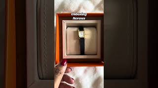 Unboxing  HERMES  Mini Heure H watch  2024 [upl. by Asilat]