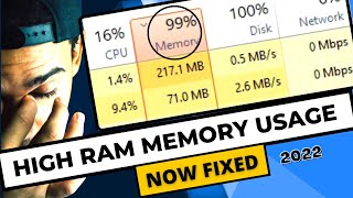 FIX High MemoryRAM Usage in 5 Minutes Windows 1011✔️ [upl. by Stieglitz]