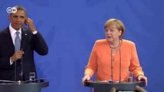 Angela Merkel  gemeinsame Pressekonferenz mit Barack Obama  Journal [upl. by Nonac586]