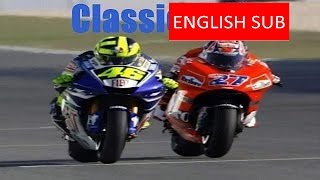 MotoGP Losail Qatar 2007 Valentino Rossi VS STONER Classic RACE  Valentino Rossi [upl. by Annaitat]