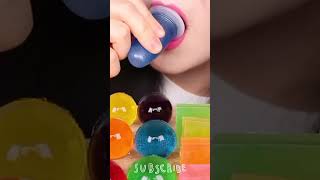 JELLY NOODLES ASMR  JELLY PARTY  CRYSTAL JELLY KOHAKUTO CUP JELLY JELLY NOODLES shorts [upl. by Selij]