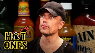 Peter Dinklage Breathes Fire While Eating Spicy Wings  Hot Ones [upl. by Adnarb]