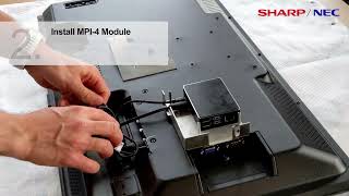 SharpNEC Installation of MPi4 Box to NEC MultiSync M321 [upl. by Joshia]