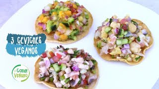 🍋 CEVICHES FÁCILES Y LIGEROS  Comer Vegano [upl. by Retnyw]