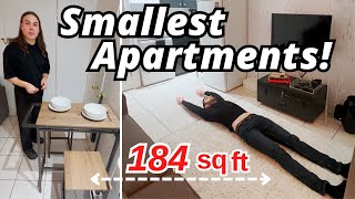 Touring the smallest apartments 😲 micro condos in Canada [upl. by Prunella]