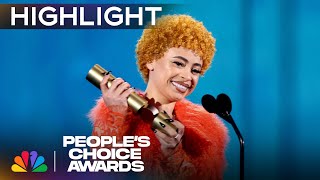 Ice Spice Wins the Peoples New Artist  Peoples Choice Awards 2024  NBC [upl. by Annice]