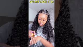 MUST HAVE😫Prebraided Glueless HD Lace Precut Frontal Wig︱PreBleached Knots Ftelfinhair [upl. by Dryden]