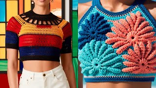 10 Stunning Crochet Crop Top Designs That Will Inspire Your Next Fashion Collection [upl. by Nosydam]