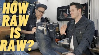 Sanforized vs Unsanforized vs Raw Jeans  Is One Really Better [upl. by Rossie]