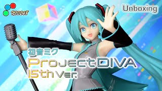 Unboxing of Hatsune Miku quotProject DIVA 15th Verquot Luminasta Prize Figure by Sega [upl. by Anna-Diana91]