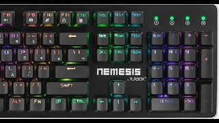 OUTEMU Blue switch NEMESISMECHANICAL KEYBOARD TURBO X Mousepad GREEK Mechanical blue [upl. by Davida]