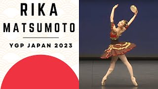 BALLET  Youth Grand Prix 2023 Japan 1st Place Winner  Rika Matsumoto  La Esmeralda [upl. by Pussej]