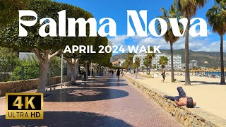 Palma Nova Afternoon Walk  2024 [upl. by Nomed]