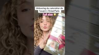 Unboxing du calendrier de l’avant L’Oreal Paris 🌟 [upl. by Ahcila]