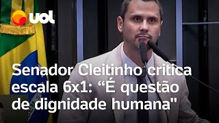 Escala 6x1 senador Cleitinho diz que é desumana Isso não é questão de ideologia [upl. by Pond]