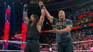 The Rock comes to Roman Reigns aid Royal Rumble 2015 [upl. by Soilissav]