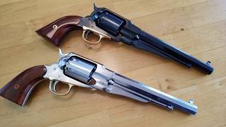 A pair of Uberti Remington 1858 New Army replicas 荒野大嫖客 [upl. by Liamaj617]