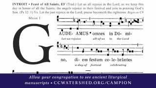 “Gaudeamus” INTROIT • Gregorian Chant for All Saints [upl. by Kessel]