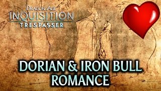 Dragon Age Inquisition  Trespasser DLC  Dorian amp Iron Bull Romance [upl. by Ettenaej543]