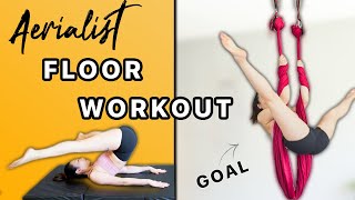 10 MIN🔥Super Core Aerialist Floor Workout  aerial practice [upl. by Frodi]