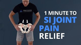 1 Quick Exercise for SI Joint Pain Relief and Piriformis Syndrome [upl. by Harmaning]