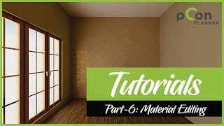 Materials in pCon planner  tutorial part6  architechnology [upl. by Ythomit]