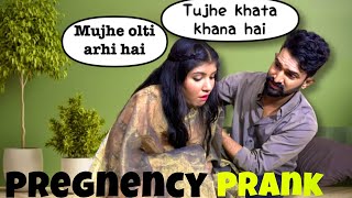 Pregnancy prank on husband  irritating prank on him🙄 funny prank 🤭 [upl. by Retxab]