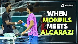 INCREDIBLE ENTERTAINMENT In Carlos Alcaraz vs Gael Monfils  Miami 2024 Highlights [upl. by Moor]