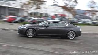 Aston Martin Rapide S revs ride amp lovely sounds 1080p [upl. by Irrok]