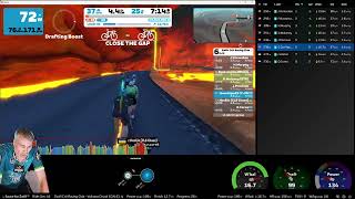 Fri 9th Aug 2024 Zwift Crit Racing Club  385480 on Volcano Circuit CCW in Watopia [upl. by Anthia677]