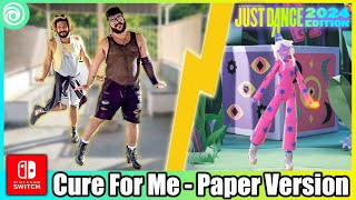 Just Dance 2024  Cure For Me Paper Version  2 Player MEGASTAR Gameplay Nintendo Switch [upl. by Elwin]